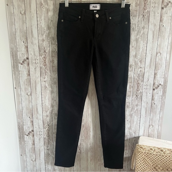PAIGE Black Skinny Jeans 27 - Picture 1 of 4